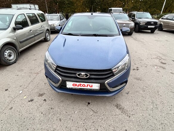 2017 Lada (ВАЗ) Vesta I, синий, 670000 рублей - вид 4