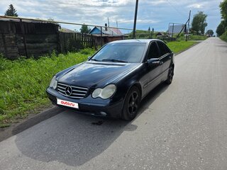 2002 Mercedes-Benz C-Класс 240 II (W203), синий, 300000 рублей, вид 1