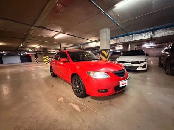 2008 Mazda 3 I (BK) Рестайлинг, красный, 530000 рублей - вид 2