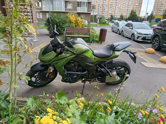 2014 Kawasaki Z 1000, зелёный, 860000 рублей - вид 11