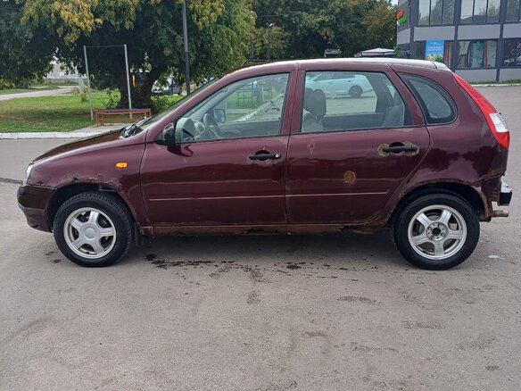 2013 Lada (ВАЗ) Kalina I, пурпурный - вид 2