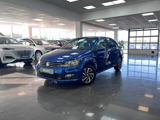 2018 Volkswagen Polo V Рестайлинг, синий, 1320000 рублей, вид 1