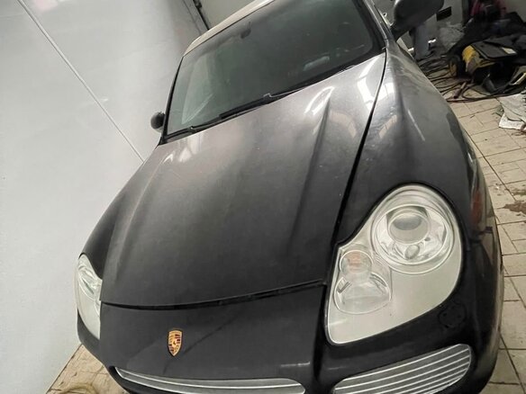 2004 Porsche Cayenne Turbo I (955), чёрный, 1150000 рублей - вид 7