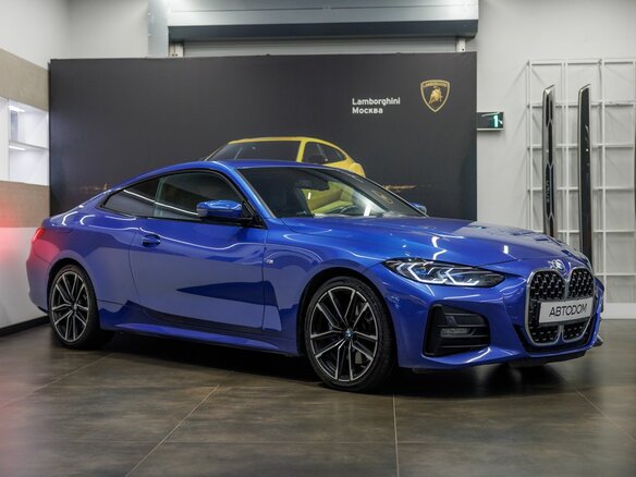 2021 BMW 4 серии 420d xDrive G22, G23, G26, синий - вид 4
