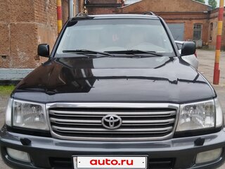 2003 Toyota Land Cruiser 100 Series Рестайлинг 1, чёрный, 1600000 рублей, вид 2
