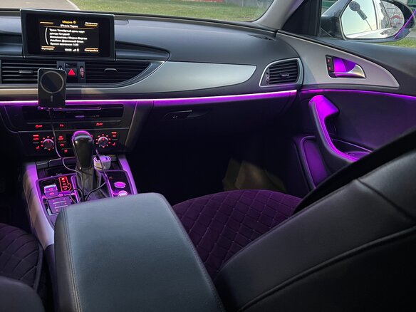 2015 Audi A6 IV (C7) Рестайлинг, чёрный, 1650000 рублей - вид 12
