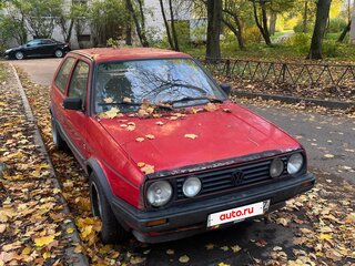 1988 Volkswagen Golf II, красный, 160000 рублей, вид 3