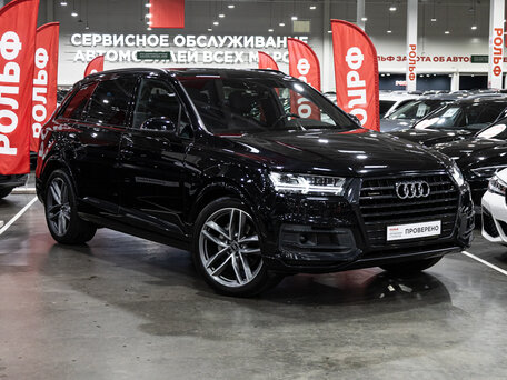 2018 Audi Q7 II (4M), чёрный, 4599700 рублей, вид 5