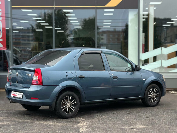 2014 Renault Logan I Рестайлинг, голубой, 429000 рублей - вид 4