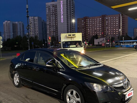 2009 Honda Civic Hybrid VIII Рестайлинг, чёрный - вид 3