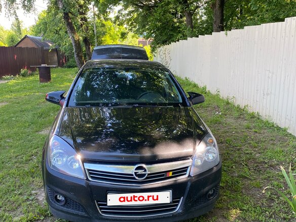 2008 Opel Astra H Рестайлинг, чёрный, 465000 рублей - вид 1