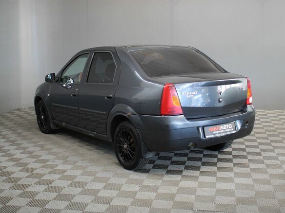 2007 Renault Logan I, серый, 185000 рублей - вид 6