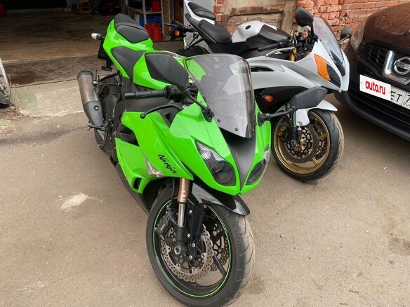 2010 Kawasaki ZX-6R Ninja, зелёный, 850000 рублей - вид 5