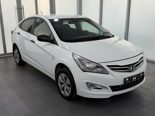 2015 Hyundai Solaris I Рестайлинг, белый, 1470000 рублей, вид 1