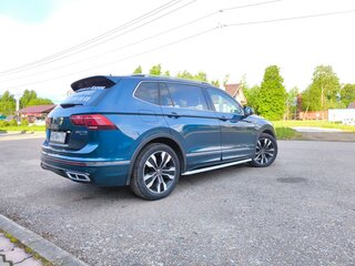 2021 Volkswagen Tiguan Allspace II Рестайлинг, синий, 4200000 рублей, вид 5