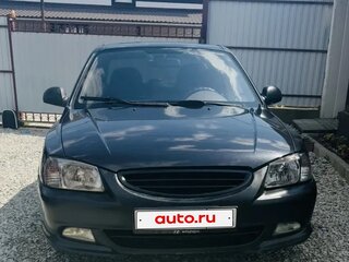 2006 Hyundai Accent ТагАЗ II, чёрный, 475000 рублей, вид 1