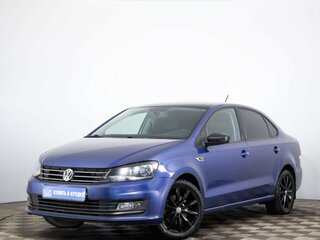 2018 Volkswagen Polo V Рестайлинг, синий, 909000 рублей, вид 3