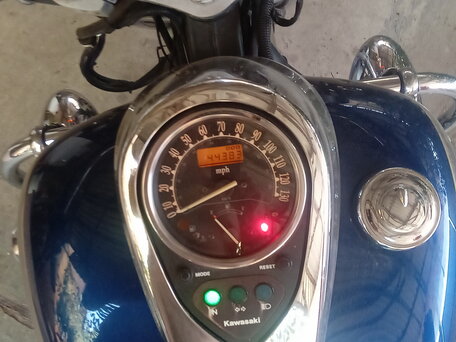2008 Kawasaki VN900 Vulcan, синий, 400000 рублей, вид 5