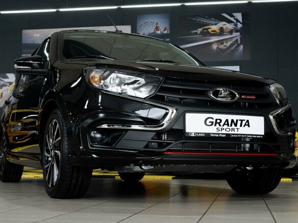 2026 Lada (ВАЗ) Granta Sport I Рестайлинг, чёрный - вид 2