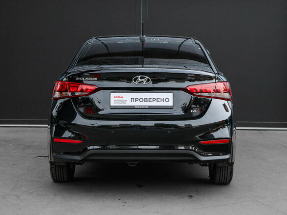2018 Hyundai Solaris II, чёрный - вид 4