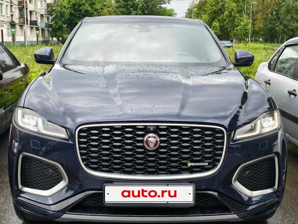 2021 Jaguar F-Pace I Рестайлинг, синий - вид 3