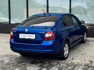 2017 Skoda Rapid I Рестайлинг, синий, 1290000 рублей, вид 5
