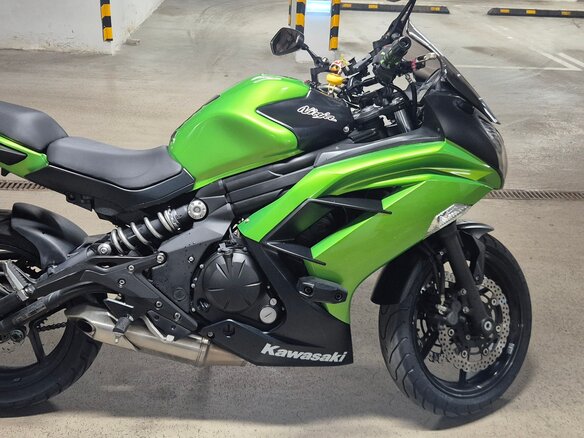 2014 Kawasaki ER-6F (Ninja 650R), зелёный, 540000 рублей - вид 5
