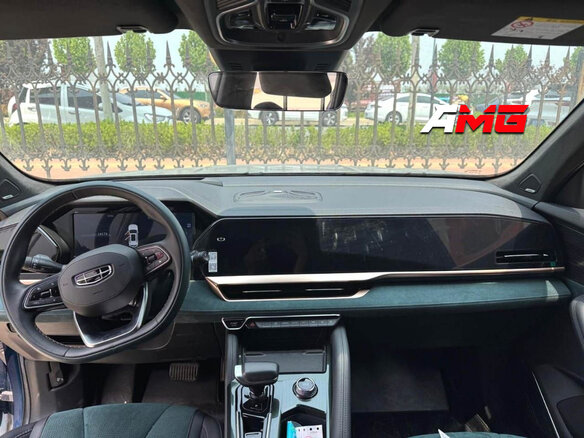 2021 Geely Monjaro I, синий - вид 2
