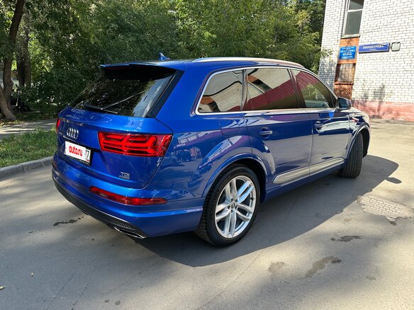 2016 Audi Q7 II (4M), синий, 4350000 рублей - вид 6