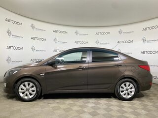 2016 Hyundai Solaris I Рестайлинг, коричневый, 1049900 рублей, вид 3
