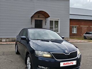 2017 Skoda Rapid I Рестайлинг, синий, 1150000 рублей, вид 3