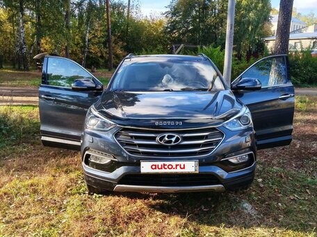 2016 Hyundai Santa Fe III Рестайлинг, синий, 2250000 рублей, вид 4