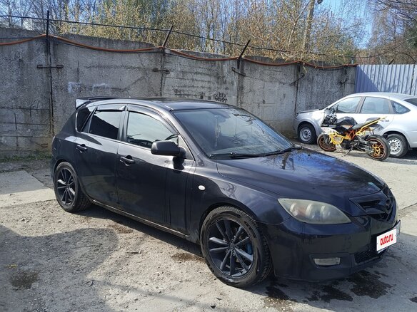 2008 Mazda 3 I (BK) Рестайлинг, чёрный, 430000 рублей - вид 5