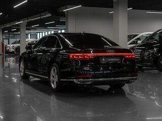 2018 Audi A8 Long 55 TFSI IV (D5), чёрный, 3800000 рублей, вид 4