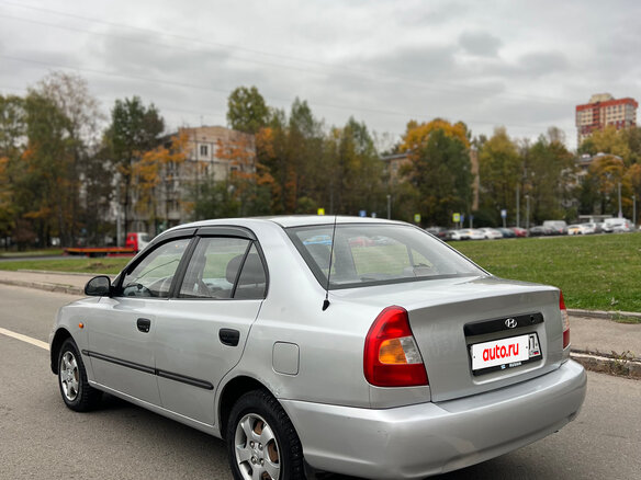 2007 Hyundai Accent ТагАЗ II, серебристый, 265000 рублей - вид 4