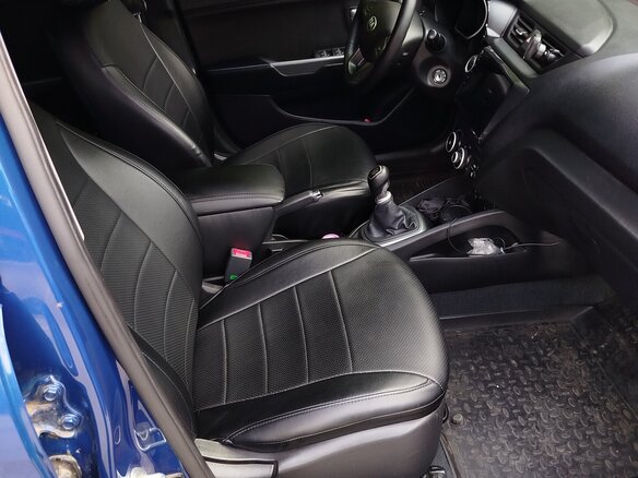 2014 Kia Rio 5-speed III, синий, 970000 рублей - вид 3