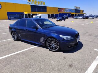 2008 BMW 5 серии 525i V (E60/E61) Рестайлинг, синий, 1250000 рублей, вид 3