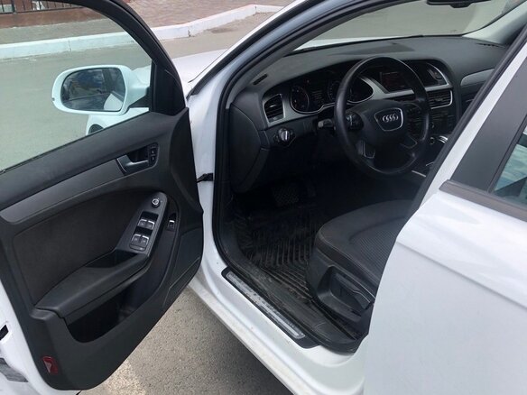 2014 Audi A4 IV (B8) Рестайлинг, белый, 1500000 рублей - вид 5
