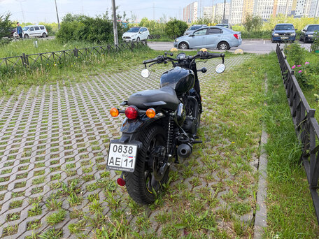 2024 Royal Enfield Hunter, чёрный, 390000 рублей, вид 5