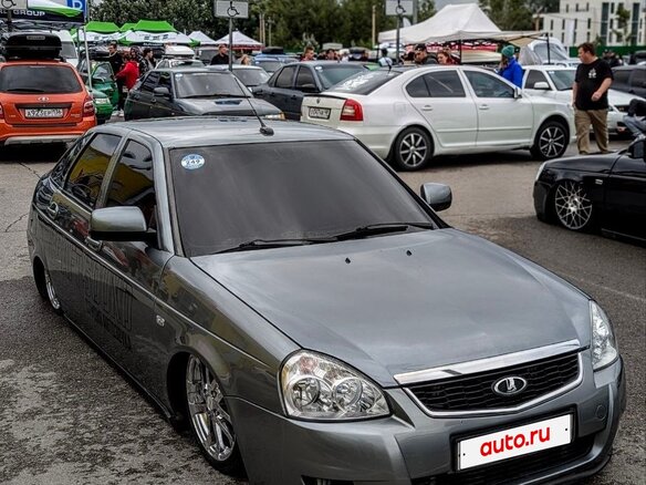 2009 Lada (ВАЗ) Priora I, серый, 720000 рублей - вид 2