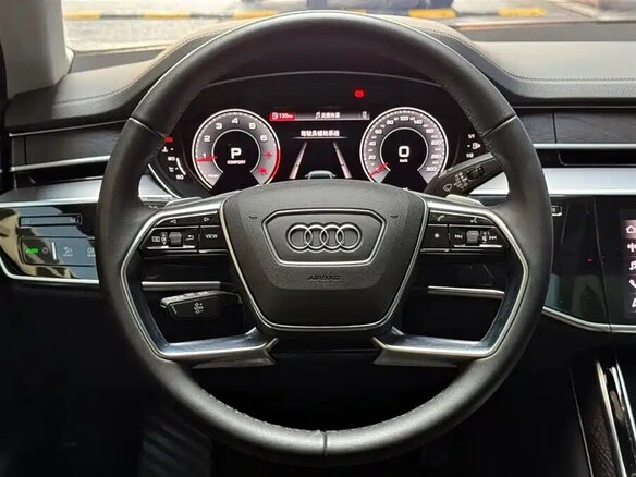 2025 Audi A8 Long 45 TFSI IV (D5) Рестайлинг, чёрный - вид 7