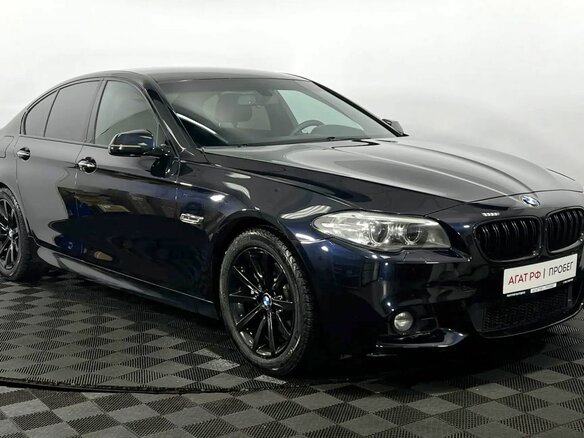 2014 BMW 5 серии 528i xDrive VI (F10/F11/F07) Рестайлинг, чёрный, 1950000 рублей - вид 3