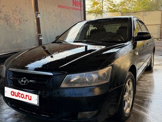 2007 Hyundai Sonata V (NF), чёрный, 450000 рублей, вид 1