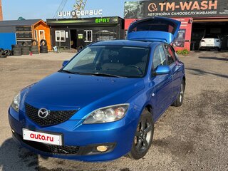 2006 Mazda 3 I (BK) Рестайлинг, синий, 670000 рублей, вид 2