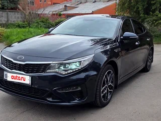 2019 Kia Optima IV Рестайлинг, синий, 1820000 рублей, вид 2