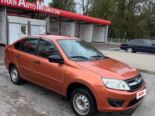 2014 Lada (ВАЗ) Granta I, оранжевый, 400000 рублей, вид 4