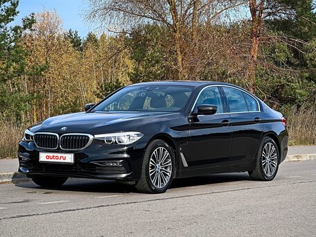 2019 BMW 5 серии 530e VII (G30/G31/G38), чёрный, 3769000 рублей, вид 3