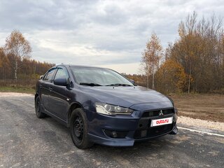 2008 Mitsubishi Lancer X, синий, 444000 рублей, вид 4