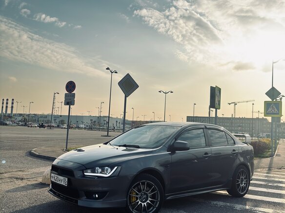 2008 Mitsubishi Lancer X, серый, 720000 рублей - вид 6