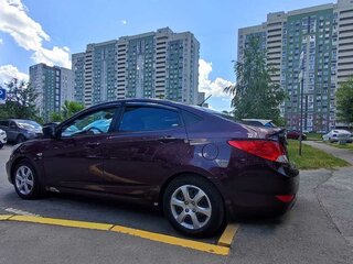 2012 Hyundai Solaris I, фиолетовый, 795000 рублей, вид 4